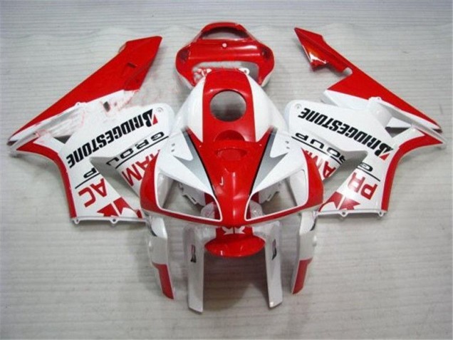 ABS 2005-2006 Red White Honda CBR600RR Bike Fairings Canada ABS 2005-2006 Red White Honda CBR600RR Bike Fairings Canada