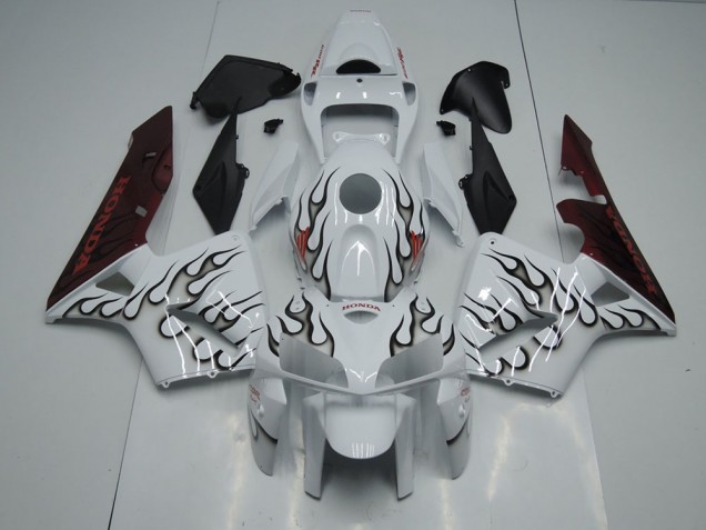 ABS 2005-2006 Black Flame Honda CBR600RR Motorbike Fairing Canada ABS 2005-2006 Black Flame Honda CBR600RR Motorbike Fairing Canada