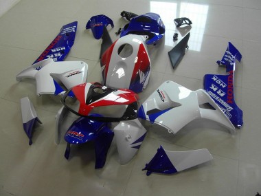 2005-2006 White Blue Red HRC Honda CBR600RR Motorcycle Fairing Canada