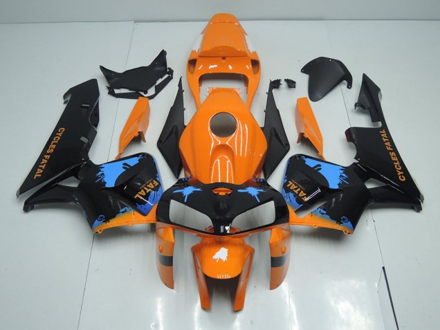 ABS 2005-2006 Orange Black Honda CBR600RR Motorcycle Fairings Canada ABS 2005-2006 Orange Black Honda CBR600RR Motorcycle Fairings Canada