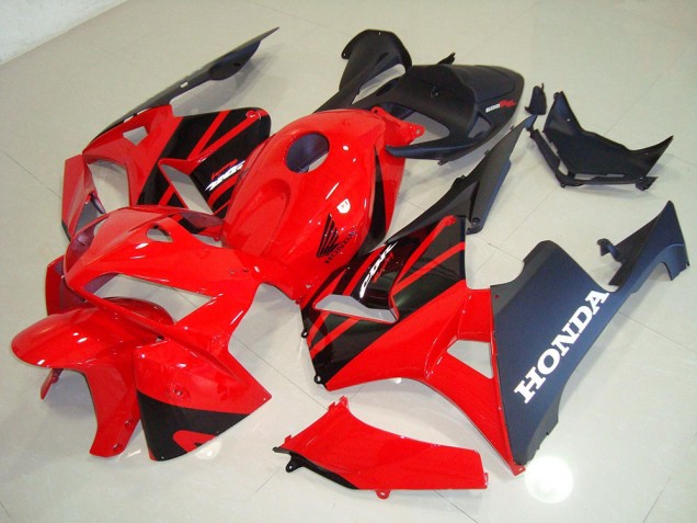 ABS 2005-2006 Red Black Honda CBR600RR Bike Fairings Canada ABS 2005-2006 Red Black Honda CBR600RR Bike Fairings Canada