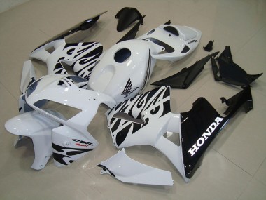 ABS 2005-2006 White Black Honda CBR600RR Motor Fairings Canada