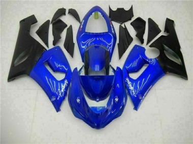 ABS 2005-2006 Blue Kawasaki ZX6R Motorcycle Fairing Kit Canada