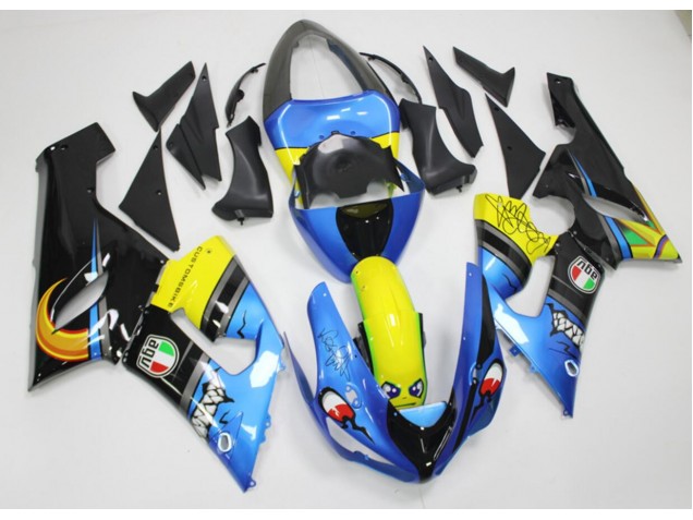 ABS 2005-2006 Shark Kawasaki ZX6R Motorbike Fairings Canada