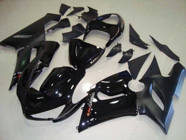 ABS 2005-2006 Black Kawasaki ZX6R Motorcyle Fairings Canada ABS 2005-2006 Black Kawasaki ZX6R Motorcyle Fairings Canada