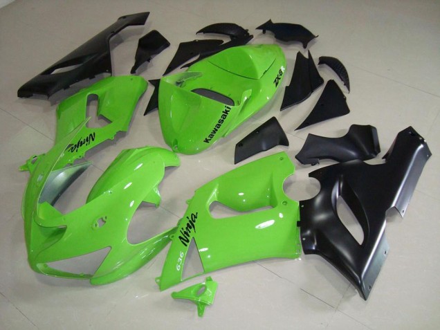 ABS 2005-2006 Lime Green Kawasaki ZX6R Bike Fairings Canada ABS 2005-2006 Lime Green Kawasaki ZX6R Bike Fairings Canada