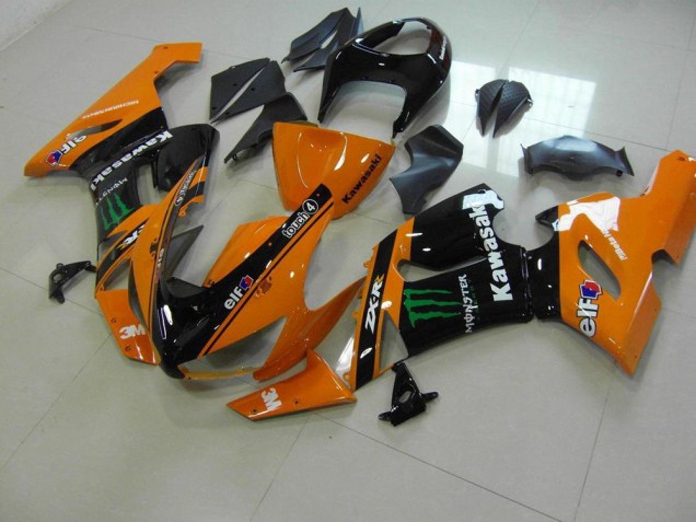 ABS 2005-2006 Orange Monster Kawasaki ZX6R Bike Fairing Canada ABS 2005-2006 Orange Monster Kawasaki ZX6R Bike Fairing Canada