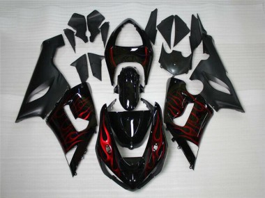ABS 2005-2006 Red Black Kawasaki ZX6R Motor Bike Fairings Canada