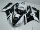ABS 2005-2006 Black White Kawasaki ZX6R Moto Fairings Canada ABS 2005-2006 Black White Kawasaki ZX6R Moto Fairings Canada