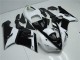 ABS 2005-2006 Black White Kawasaki ZX6R Moto Fairings Canada ABS 2005-2006 Black White Kawasaki ZX6R Moto Fairings Canada