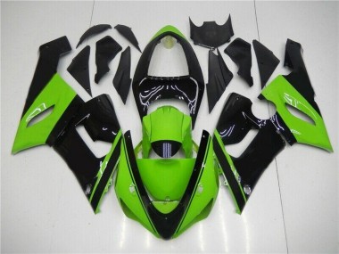 ABS 2005-2006 Green Black Kawasaki ZX6R Motor Fairings Canada