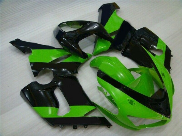 ABS 2005-2006 Green Black Kawasaki ZX6R Motorbike Fairing Canada ABS 2005-2006 Green Black Kawasaki ZX6R Motorbike Fairing Canada