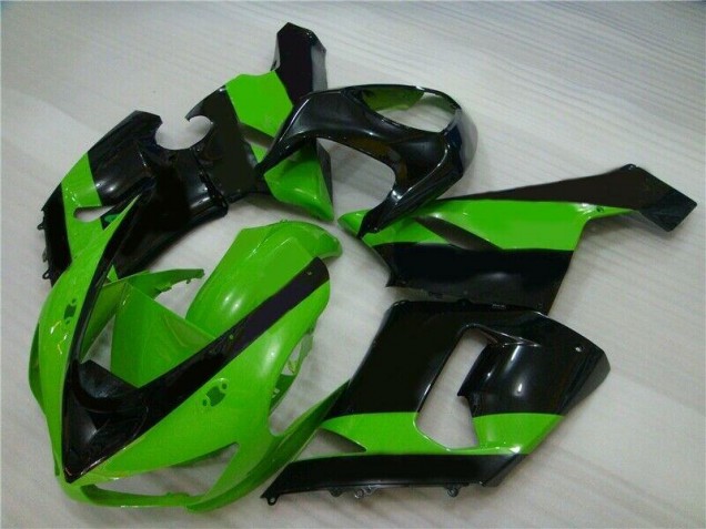 ABS 2005-2006 Green Black Kawasaki ZX6R Motorbike Fairing Canada ABS 2005-2006 Green Black Kawasaki ZX6R Motorbike Fairing Canada