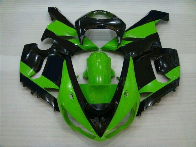 ABS 2005-2006 Green Black Kawasaki ZX6R Motorbike Fairing Canada ABS 2005-2006 Green Black Kawasaki ZX6R Motorbike Fairing Canada