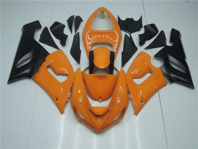 ABS 2005-2006 Orange Black Kawasaki ZX6R Bike Fairings Canada ABS 2005-2006 Orange Black Kawasaki ZX6R Bike Fairings Canada