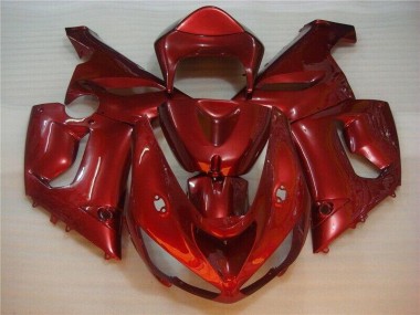 ABS 2005-2006 Red Kawasaki ZX6R Bike Fairing Canada