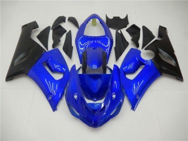 ABS 2005-2006 Blue Kawasaki ZX6R Bike Fairings Canada