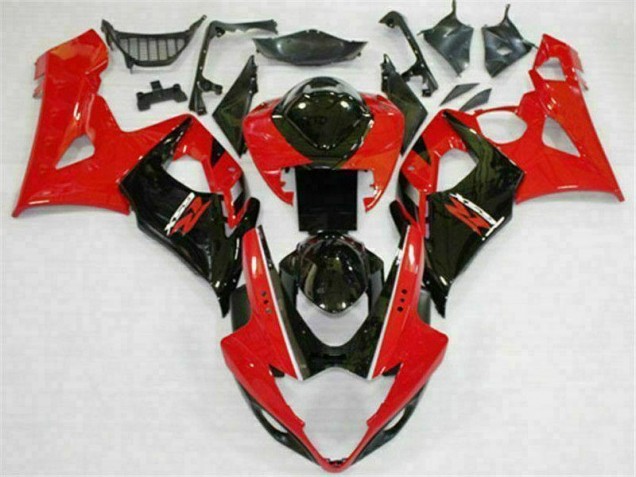 ABS 2005-2006 Red Black Suzuki GSXR 1000 Motorcycle Fairings Canada ABS 2005-2006 Red Black Suzuki GSXR 1000 Motorcycle Fairings Canada