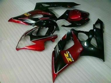 ABS 2005-2006 Red Black Suzuki GSXR 1000 Bike Fairing Kit Canada