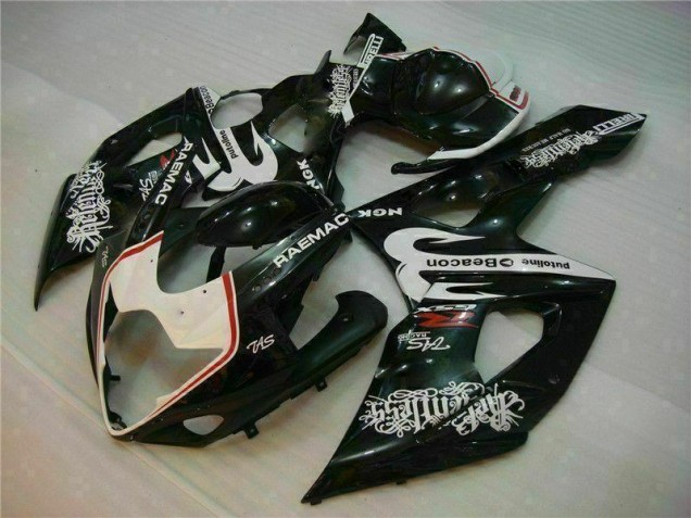 ABS 2005-2006 White Black Suzuki GSXR 1000 Motorcycle Fairings Kit Canada ABS 2005-2006 White Black Suzuki GSXR 1000 Motorcycle Fairings Kit Canada