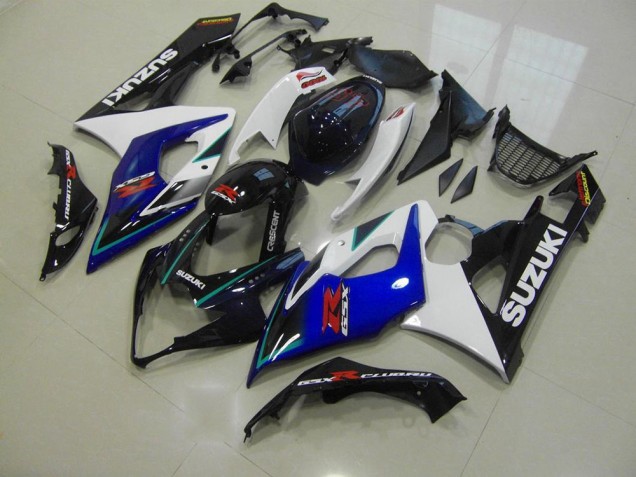 ABS 2005-2006 Blue White Suzuki GSXR 1000 Motorcycle Fairings Kit Canada ABS 2005-2006 Blue White Suzuki GSXR 1000 Motorcycle Fairings Kit Canada
