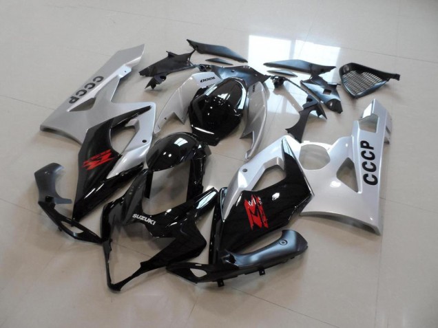 ABS 2005-2006 Silver Black Suzuki GSXR 1000 Moto Fairings Canada ABS 2005-2006 Silver Black Suzuki GSXR 1000 Moto Fairings Canada
