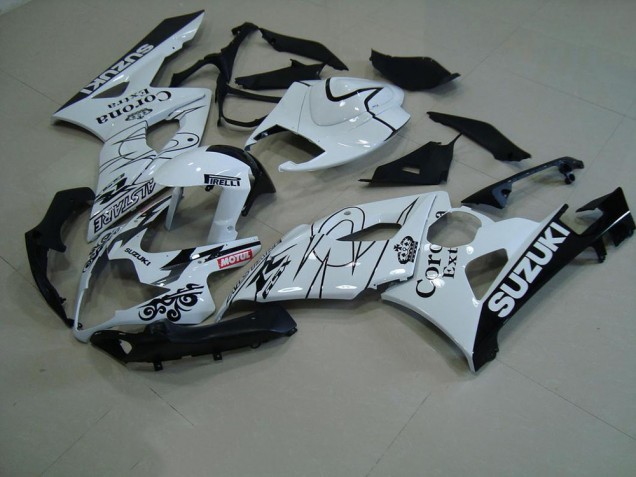 ABS 2005-2006 White Corona Suzuki GSXR 1000 Motorcycle Replacement Fairings Canada ABS 2005-2006 White Corona Suzuki GSXR 1000 Motorcycle Replacement Fairings Canada