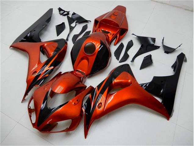 ABS 2006-2007 Orange Black Honda CBR1000RR Motorcycle Fairings Kit Canada ABS 2006-2007 Orange Black Honda CBR1000RR Motorcycle Fairings Kit Canada