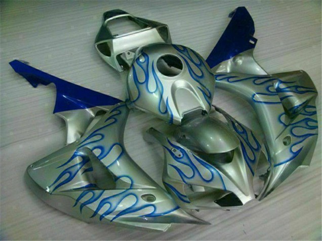 ABS 2006-2007 Blue Flame Silver Honda CBR1000RR Motorcycle Fairing Kits Canada ABS 2006-2007 Blue Flame Silver Honda CBR1000RR Motorcycle Fairing Kits Canada