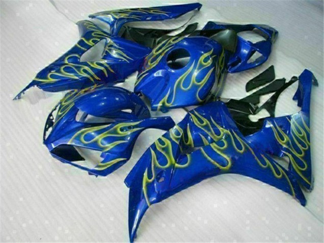 ABS 2006-2007 Yellow Flame Blue Honda CBR1000RR Replacement Fairings Canada ABS 2006-2007 Yellow Flame Blue Honda CBR1000RR Replacement Fairings Canada