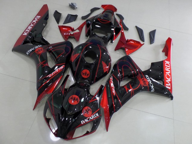ABS 2006-2007 Black Bacardi Honda CBR1000RR Motorbike Fairing Canada ABS 2006-2007 Black Bacardi Honda CBR1000RR Motorbike Fairing Canada