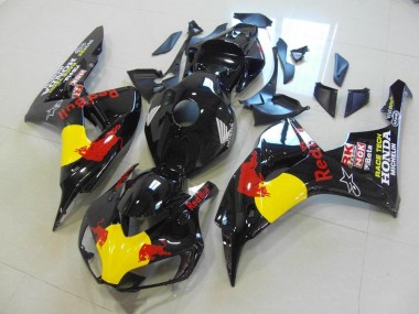 ABS 2006-2007 Black Red Bull Honda CBR1000RR Bike Fairing Kit Canada