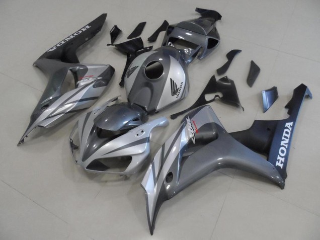 ABS 2006-2007 Grey Silver and Matte Black Honda CBR1000RR Motor Fairings Canada ABS 2006-2007 Grey Silver and Matte Black Honda CBR1000RR Motor Fairings Canada