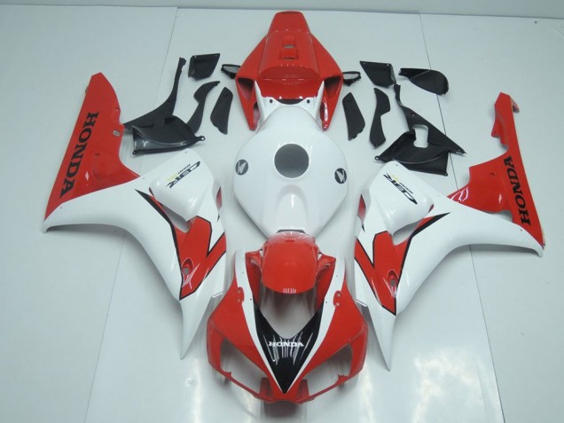 ABS 2006-2007 Orange Red and White Honda CBR1000RR Moto Fairings Canada ABS 2006-2007 Orange Red and White Honda CBR1000RR Moto Fairings Canada