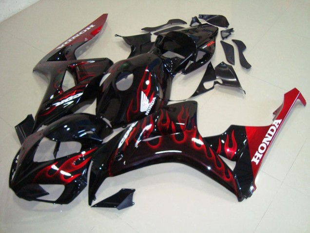 ABS 2006-2007 Red Flame Honda CBR1000RR Motorcylce Fairings Canada ABS 2006-2007 Red Flame Honda CBR1000RR Motorcylce Fairings Canada