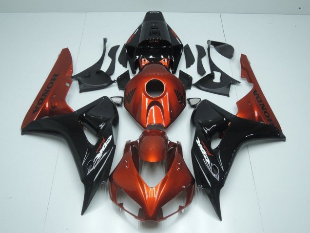 ABS 2006-2007 Orange and Black Honda CBR1000RR Motorcycle Fairing Canada ABS 2006-2007 Orange and Black Honda CBR1000RR Motorcycle Fairing Canada