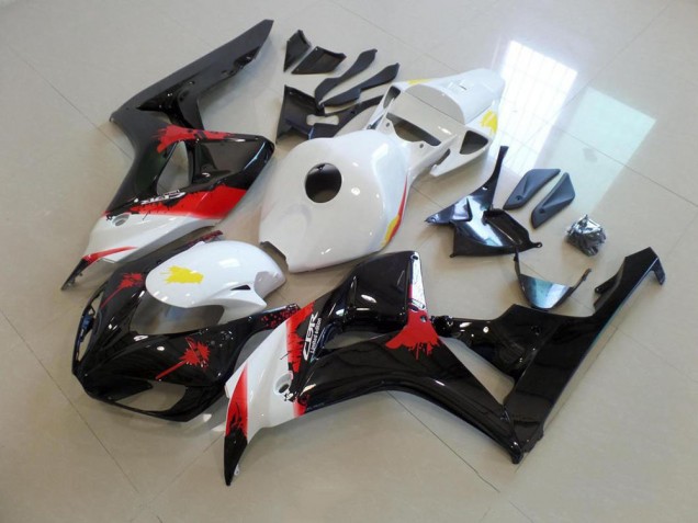 ABS 2006-2007 White Black with No Sticker Honda CBR1000RR Bike Fairing Kit Canada ABS 2006-2007 White Black with No Sticker Honda CBR1000RR Bike Fairing Kit Canada