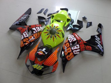 ABS 2006-2007 Rossi Fluro Green Honda CBR1000RR Motorcyle Fairings Canada