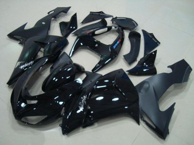 ABS 2006-2007 Glossy Black Matte Black Kawasaki ZX10R Motorcyle Fairings Canada