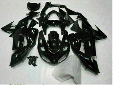 ABS 2006-2007 Glossy Black Kawasaki ZX10R Motorcycle Replacement Fairings Canada
