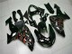 ABS 2006-2007 Black Red Flame Kawasaki ZX10R Motorcyle Fairings Canada ABS 2006-2007 Black Red Flame Kawasaki ZX10R Motorcyle Fairings Canada