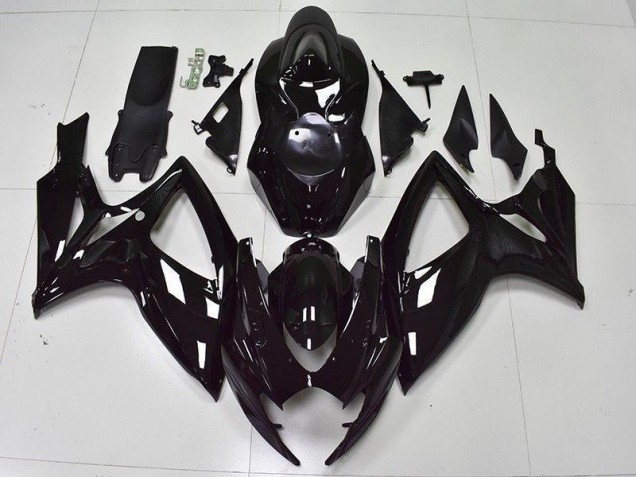 ABS 2006-2007 Glossy Black Suzuki GSXR 600/750 Bike Fairing Canada ABS 2006-2007 Glossy Black Suzuki GSXR 600/750 Bike Fairing Canada