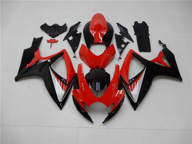 ABS 2006-2007 Red Black Suzuki GSXR 600/750 Replacement Motorcycle Fairings Canada ABS 2006-2007 Red Black Suzuki GSXR 600/750 Replacement Motorcycle Fairings Canada