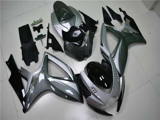 ABS 2006-2007 Silver Grey Suzuki GSXR 600/750 Motorcycle Replacement Fairings Canada ABS 2006-2007 Silver Grey Suzuki GSXR 600/750 Motorcycle Replacement Fairings Canada