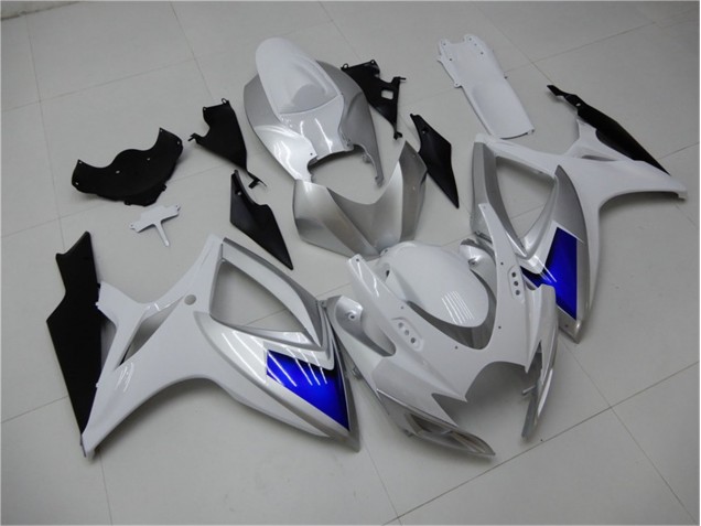 ABS 2006-2007 White Blue Suzuki GSXR 600/750 Motorcylce Fairings Canada ABS 2006-2007 White Blue Suzuki GSXR 600/750 Motorcylce Fairings Canada