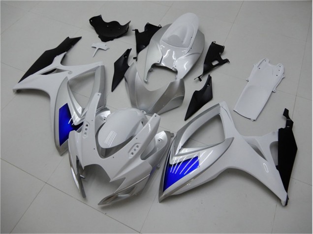 ABS 2006-2007 White Blue Suzuki GSXR 600/750 Motorcylce Fairings Canada ABS 2006-2007 White Blue Suzuki GSXR 600/750 Motorcylce Fairings Canada