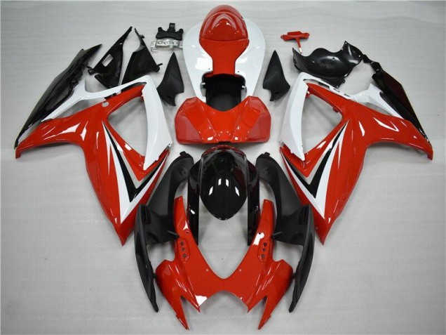 ABS 2006-2007 Red Black Suzuki GSXR 600/750 Motorcycle Fairing Kits Canada ABS 2006-2007 Red Black Suzuki GSXR 600/750 Motorcycle Fairing Kits Canada