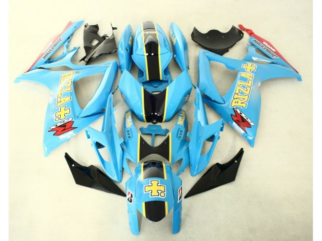 ABS 2006-2007 Blue Black Suzuki GSXR 600/750 Replacement Fairings Canada ABS 2006-2007 Blue Black Suzuki GSXR 600/750 Replacement Fairings Canada