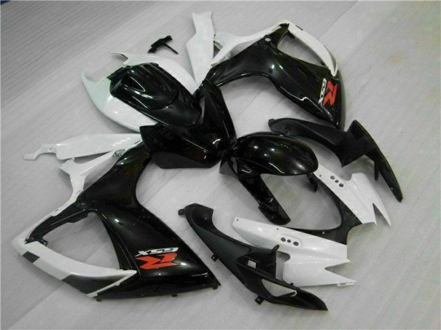 ABS 2006-2007 White Black Suzuki GSXR 600/750 Motorcycle Fairings Kit Canada ABS 2006-2007 White Black Suzuki GSXR 600/750 Motorcycle Fairings Kit Canada