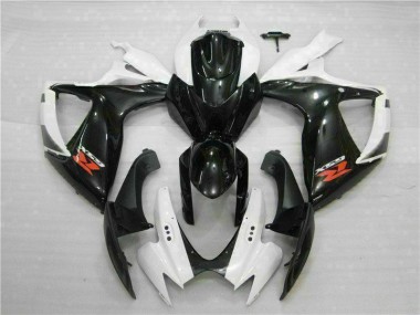 ABS 2006-2007 White Black Suzuki GSXR 600/750 Motorcycle Fairings Kit Canada